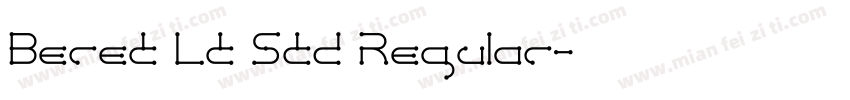 Beret LT Std Regular字体转换